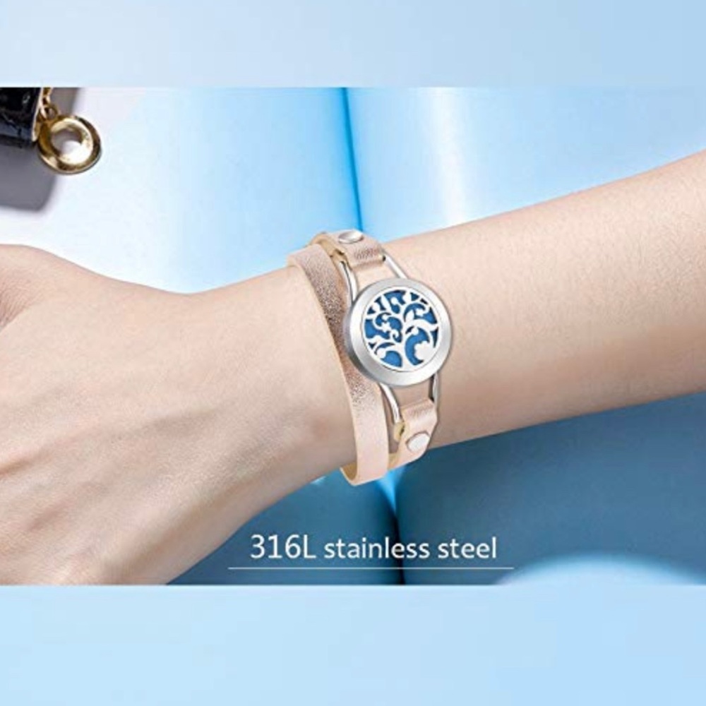 Bracelet Stainless Steel Aromatherapy Locket - Picture 7 of 7